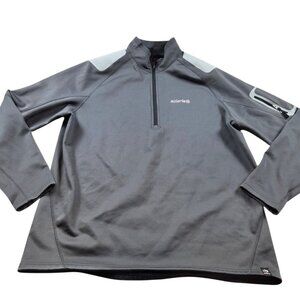 Solaris Fleece Lined Pullover Mens XL Gray Full Zip